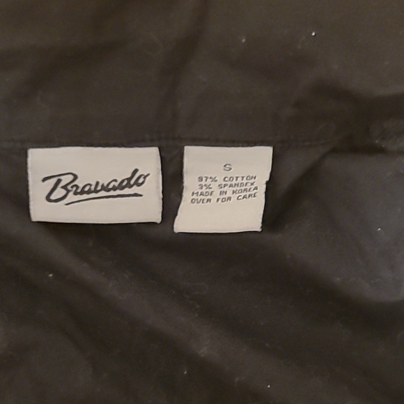 Black Button-Up Women's Top - Picture 2 of 4